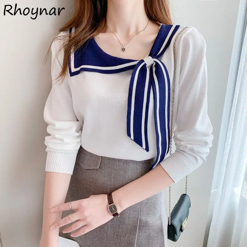 

Sweaters Women Knitting Elegant Lovely Casual Long Sleeve All-match Ladies Teens Korean Style Female Pullovers Cozy Fashion Chic