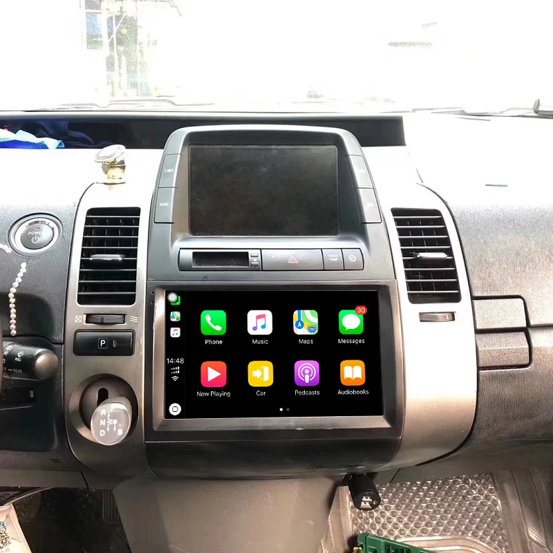 Prius Android 9,0 Восьмиядерный 4+ 64G Gps навигация Мультимедиа 1Din Android Автомагнитола для 2003-2009 Toyota Prius