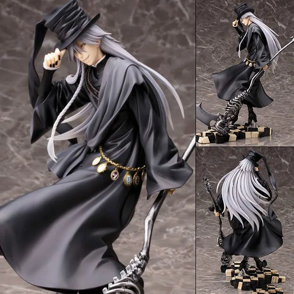 

21cm Anime Black Butler Book of Circus Undertaker Kuroshitsuji PVC Action Figure Collection Model Children's Gift Doll