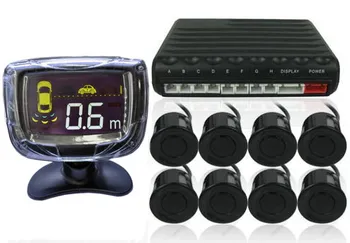 

XYCING Car Reversing Parking Aid - 8 Parking Sensors + Command Module Box + Display LCD Monitor