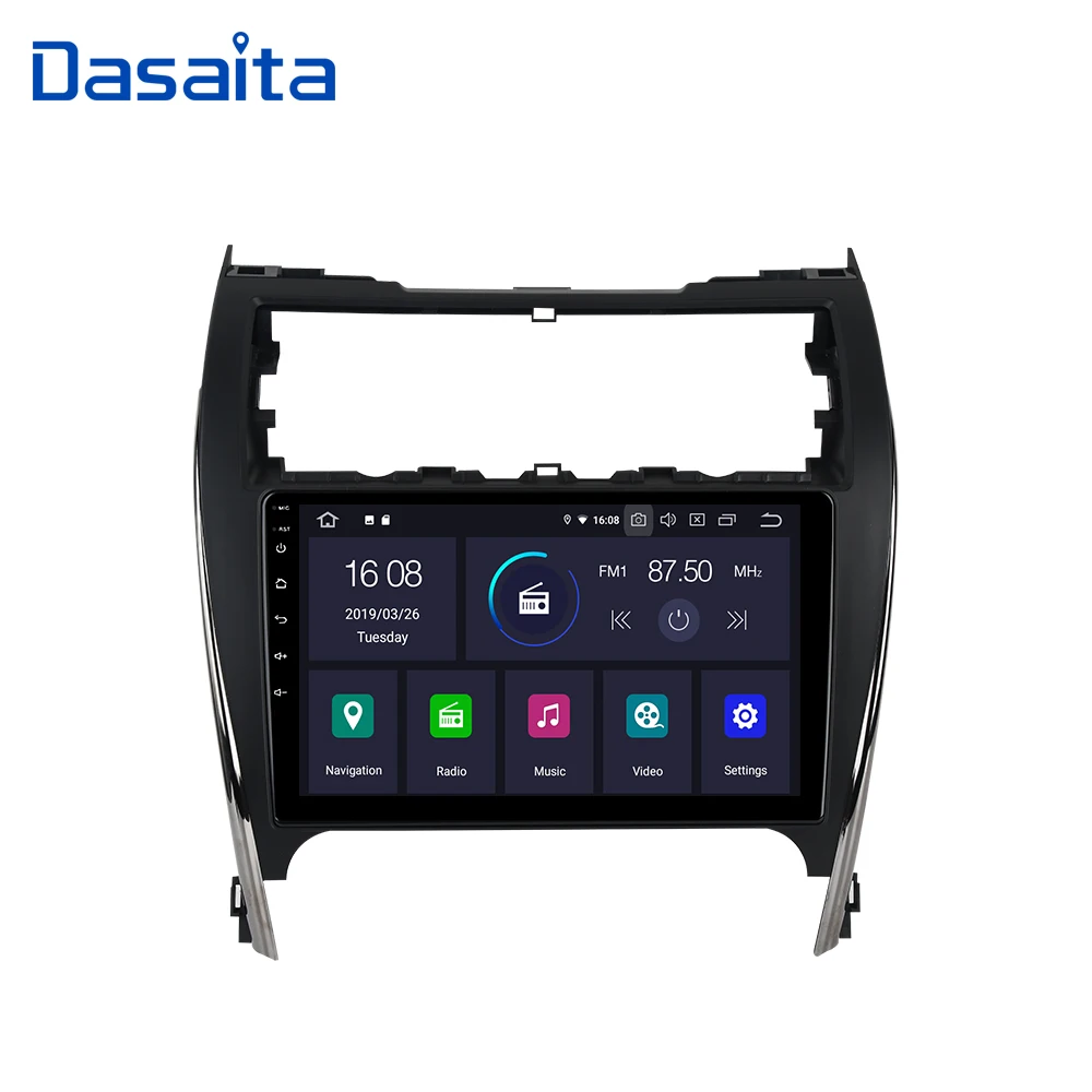 Dasaita 10 2 &quot ВЫСОКАЯ ЧЁТКОСТЬ Экран Android 9 0 радио автомобиль 1 Din плеер для Toyota Camry 2012