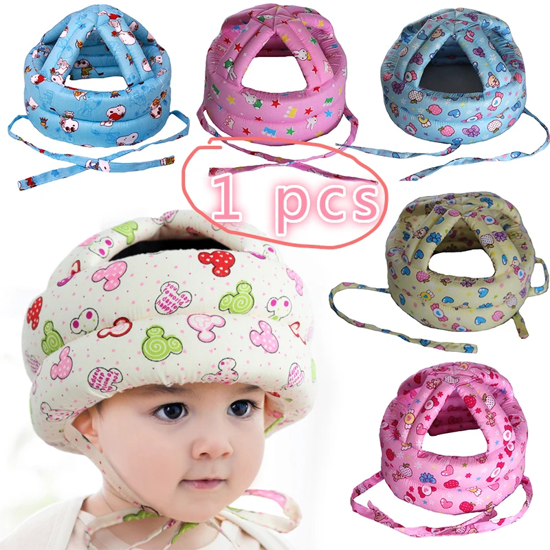 Baby Anti-collision Shatter-resistant Cap Cotton Breathable Soft Hat Walking Helmet Child Safety Children Accessorie | Детская одежда и