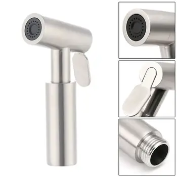 

304 Stainless Steel Handheld Toilet Bidet Sprayer Hand Douche Faucet Spray Gun Sprinkler for Bathroom Shower Head Self-Cleaning