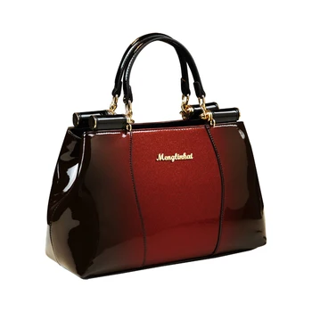

ICEV new luxury handbags women bag designer brand patent leather handbag boston messenger bag ladies office work handbag clutch