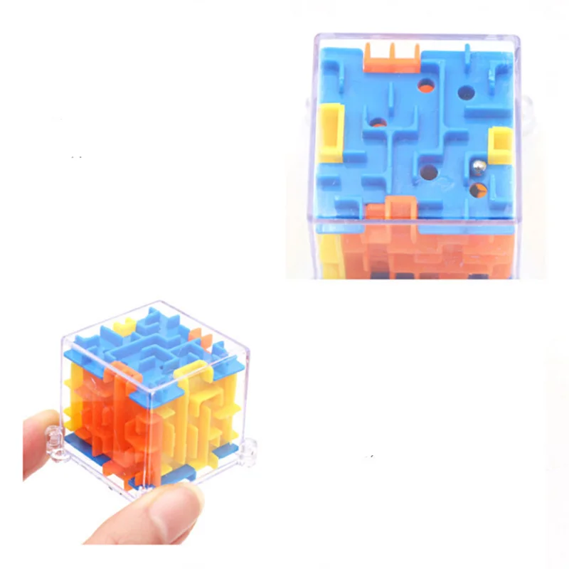 100 Steps Mini 3D Maze Stereo Labyrinth Square Rotating Adult Decompression Magic Cubes Children's Educational Toys Gift fidget toys puzzle toys anti stress toys puzzle cube magic puzzle cube kids educational toys