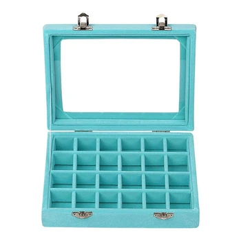 

Velvet Jewelry Ring Display Box, Storage Box, Box Tray Earring Storage Box