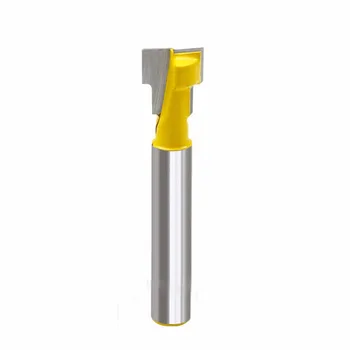 

High quality 3/8'' T-Slot Cutter 1/4'' Shank Steel Handle Milling Woodworking Router Bit