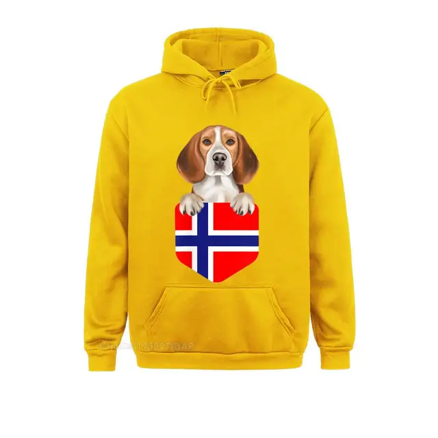 Sudadera con capucha con bolsillo para hombre, estampado de perro Beagle, Bandera de Noruega, de alta calidad, de manga larga, de verano| Sudaderas con capucha y sudaderas| AliExpress