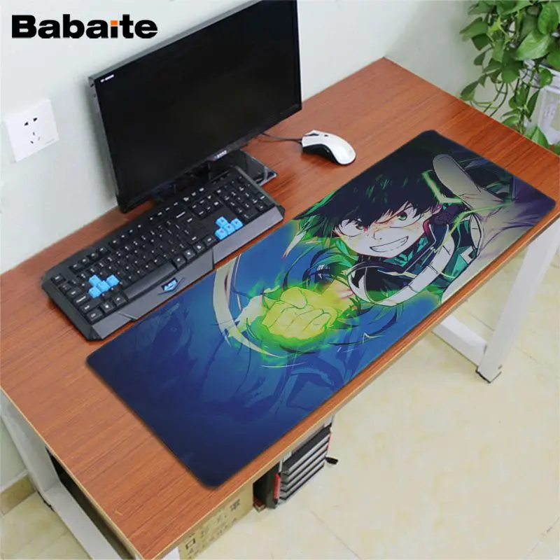 Lock Edge 40X90cm Babaite, резиновый коврик для мыши с принтом My Hero Academy, прочный Настольный коврик для мыши, резиновый компьютерный игровой коврик для мыши - Цвет: Lock Edge 40X90cm