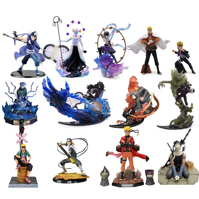 

15-31cm Naruto Figure Kakashi Itachi Obito XTRA Zabuza Tobi MightGuy Hashirama Hoshigaki PVC Action Model Collectible Kids Toys