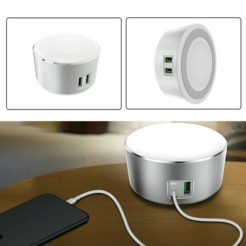 Кровать боковые лампы светодиодный светильник Настольная лампа USB офисная 12 Вт