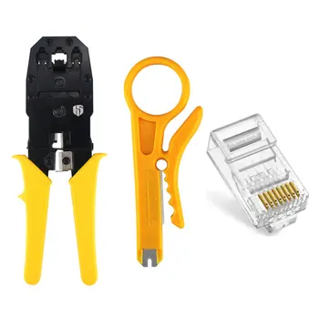 

YGT Professional Compact LAN Network Tool Kit Network Installation Tools Cable Tester Crimper Stripper Tool Bag Set