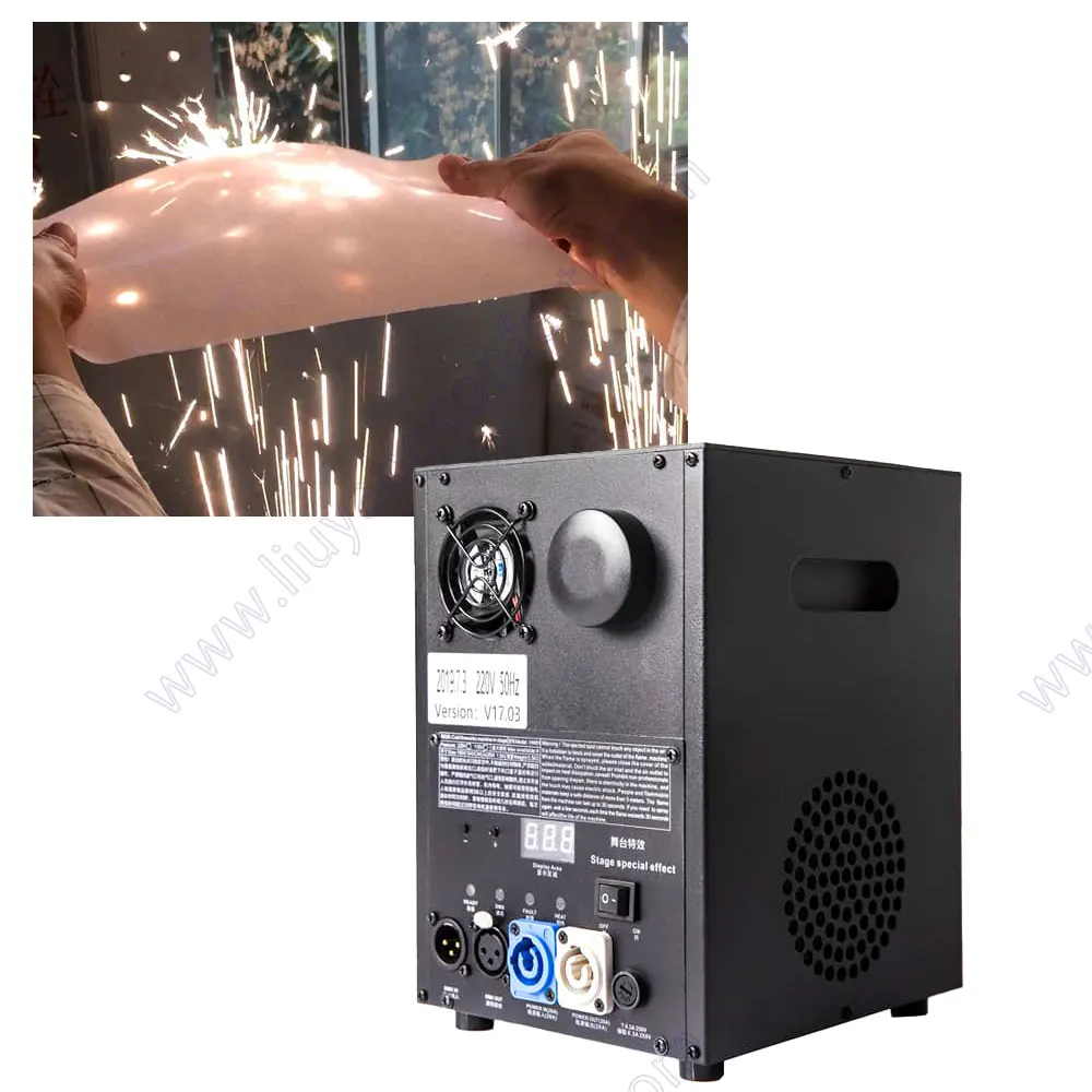 콜드 스파크 웨딩 분수 불꽃 놀이, 무선 Dmx 미니 Dmx512 제어 불꽃 놀이 무대, 실내 특수 효과 기계