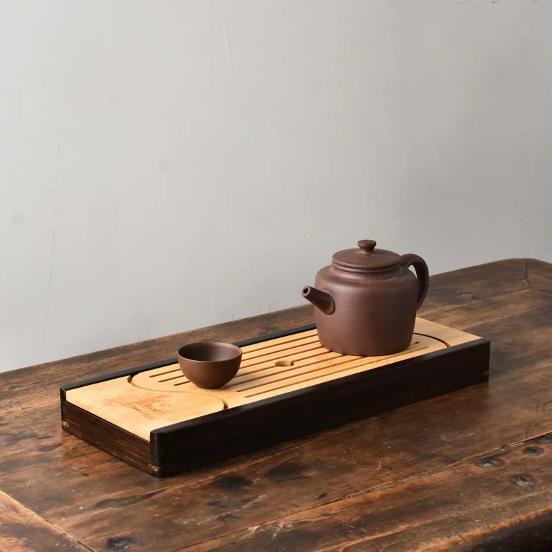 Heavy Bamboo Dry Foam Intraday Small Japanese Style meng zong Bamboo Tea Tray Heavy Bamboo Tray Fruit Bowl Portable Tea Tray