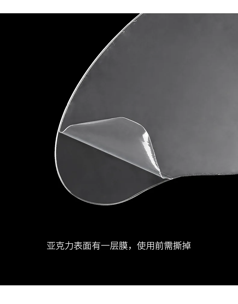 Acrylic Tabletop Acrylic Nail Art Display Irregular Board Transparent Nail Art Showing Holder, Acrylic Dust-proof Display Board