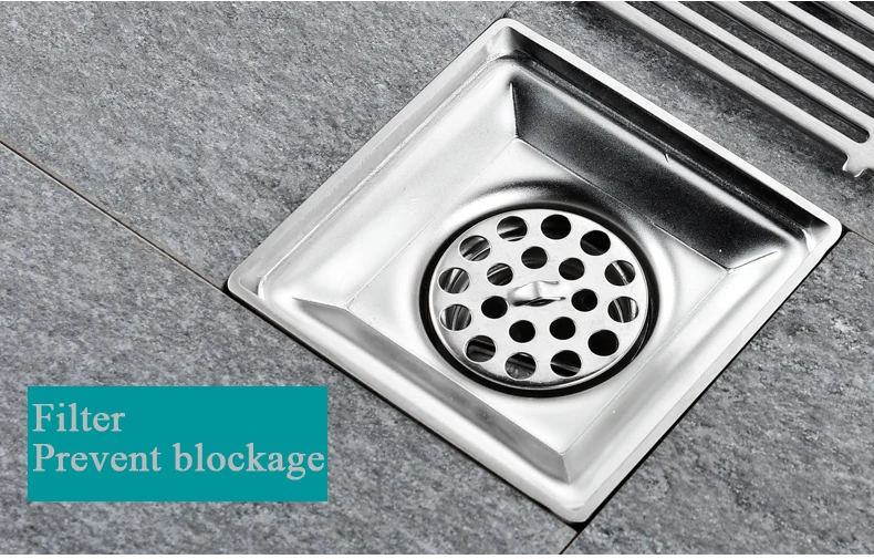 Removable Floor Drain Filter, Stainless Steel Shower Drain Cover