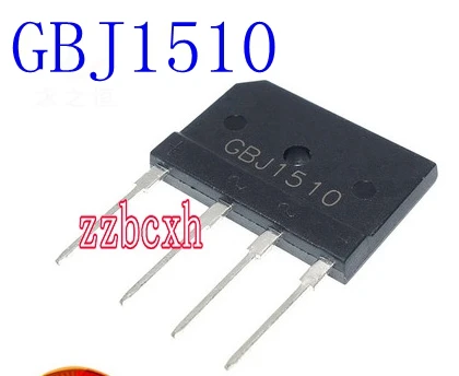 

5 шт./партия, новые оригинальные фонарики GBJ1510 15A/1000V ZIP-4