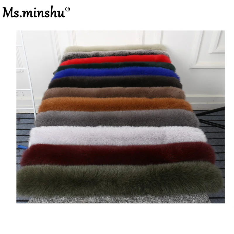 Натуральный лисий мех на капюшон Ms.MinShu|Женские шарфы| |