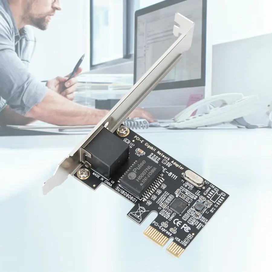 RIL8111G главный чип настольный компьютер PCI-E гигабитная сетевая карта для XP/WIN7/WIN8/WIN8.1/WIN10 настольная сетевая карта