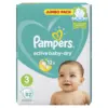 Couches pour enfants Pampers Active baby-dry 3 6-10 kg 82 pièces jetables ► Photo 3/6