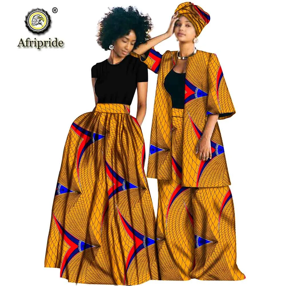 2019 Afrikaanse Vrouwen Sets Dashiki Jas + Print Broek + Ankara Maxi Rokken + Afrikaanse Hoofd Wrap Suits voor Vrouwen AFRIPRIDES1926007 2019 Afrikaanse Vrouwen Sets Dashiki Jas + Print Broek + Ankara Maxi Rokken + Afrikaanse Hoofd Wrap Suits voor Vrouwen AFRIPRIDES1926007