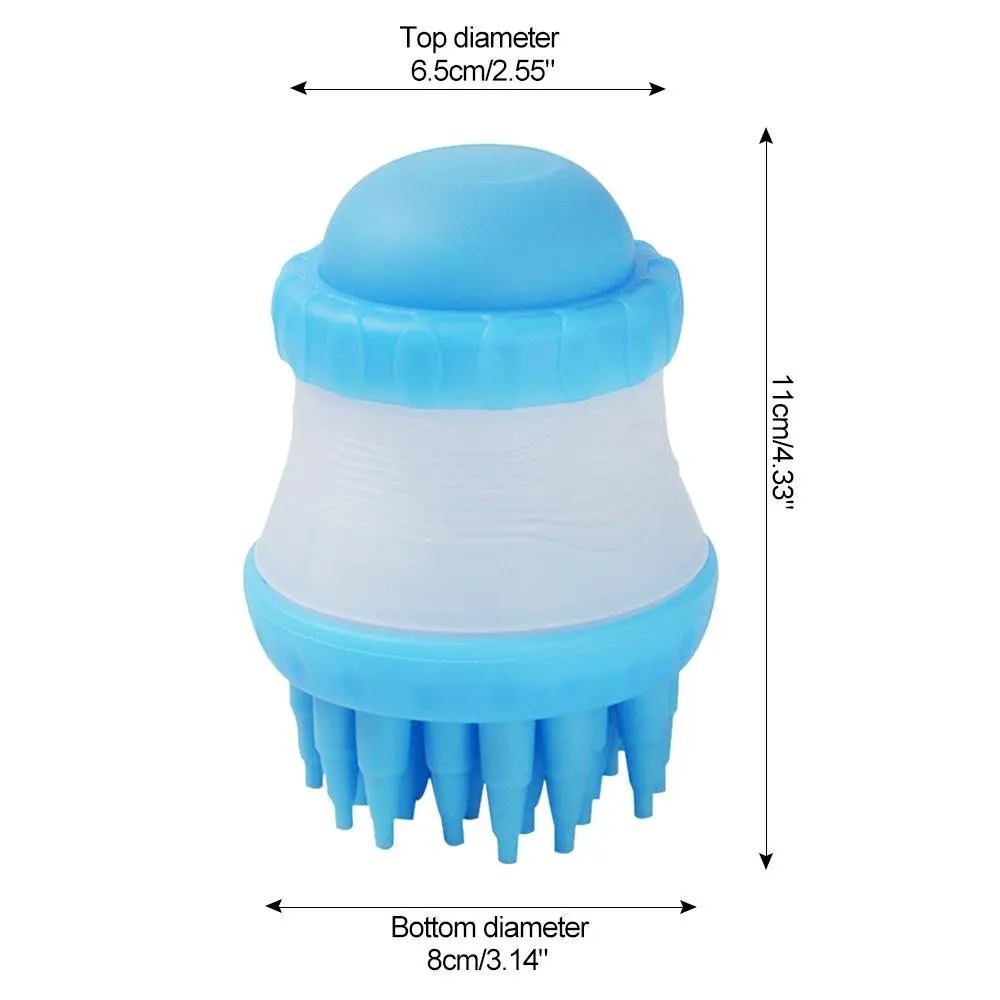 Мягкий собачий питомец, щетка для ванны и массажа, щетка для мытья домашних животных, диспенсер для шампуня, силиконовая щетка, щетина, устройство для чистки домашних животных, Wahser Bath