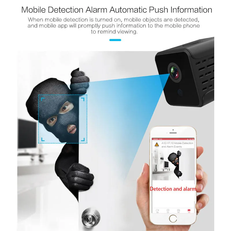 FULL-Mini камера для домашней безопасности беспроводная Wifi HD IP 1080P DVR ночное видение телефон удаленное приложение камера безопасности с кронштейном