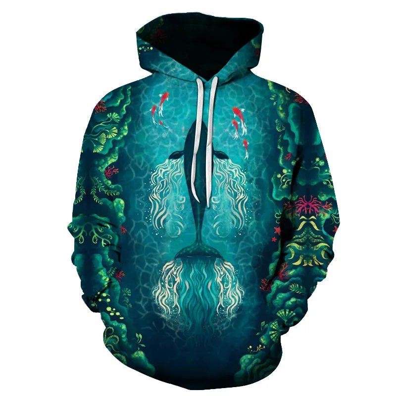 3D hoodies color painting cat pattern printed hoodies spring autumn men women loose sweatshirt street clothing baseball uniform