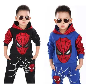 

2019 autumn fashion baby boys clothes carton spider long sleeve zipper jacket+pants 2pcs bebes tracksuit baby clothing set