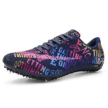 

Unisex Lightweight Racing Match Sport Shoes 35-46 Men Track Field Shoes Women Spikes Sneakers Athletics Running Training Shoes