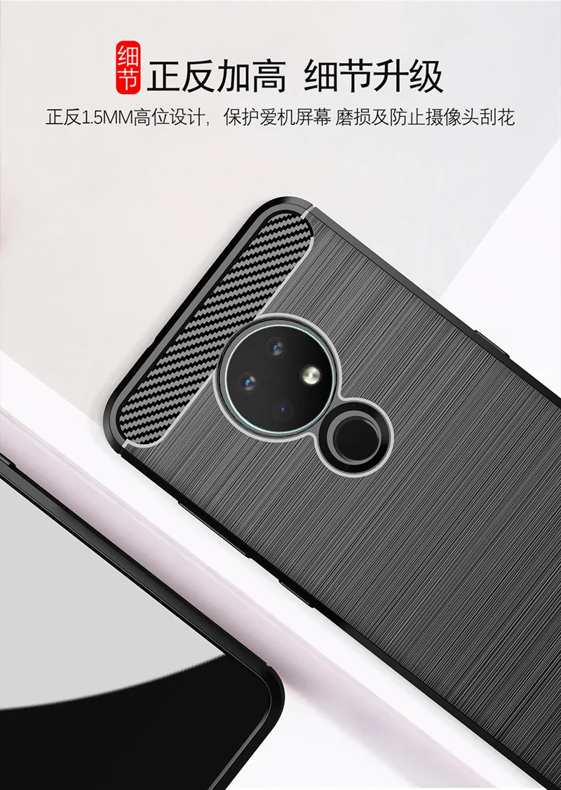 Для Nokia 6,2 чехол Силиконовый прочный защитный мягкий чехол для Nokia 6,2 защитный чехол для телефона Fundas Coque