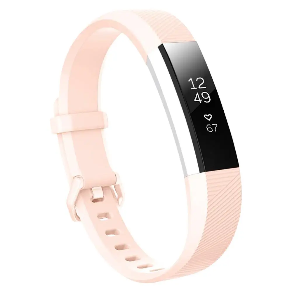 Baaletc полосы совместимы с Fitbit Alta HR/Fitbit Alta спортивные Цвет металла браслеты с безопасной металлической пряжкой Для Fitbit Alta HR/Fitbit - Цвет: pink