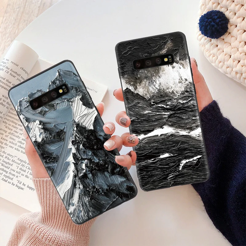 

3D Emboss Mountain Case For Samaung Galaxy A30 A40 A50 A60 A70 A7 A9 S10e S6 S7 S8 S9 S10 Note 5 8 9 J5 J7 Prime J4 J6 Plus Case