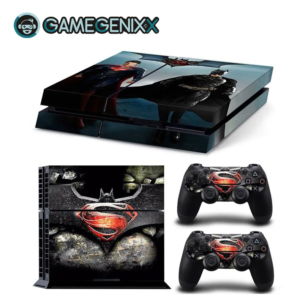 GAMEGENIXX Кожа Наклейка виниловая обложка для PS4 консоли и 2 контроллеров-Супермен