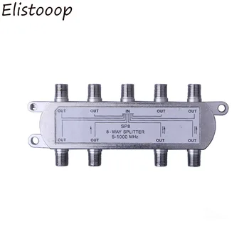 

8 Way Port DiSEqC Switch LNB Receiver MultiswitchTV Signal Satellite Sat Coaxial Diplexer Combiner Splitter