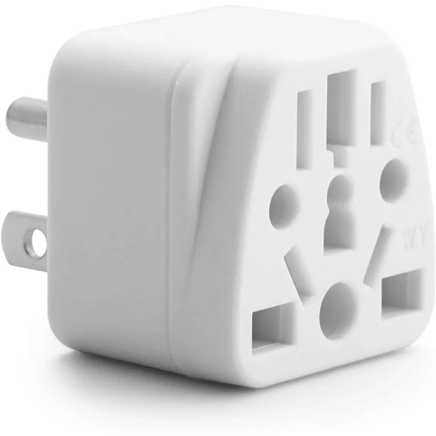 Universal to US Canada Thailand Travel Adapter Type B Plug Multi-Outlet AC100~250V 10A White Black | Обустройство дома