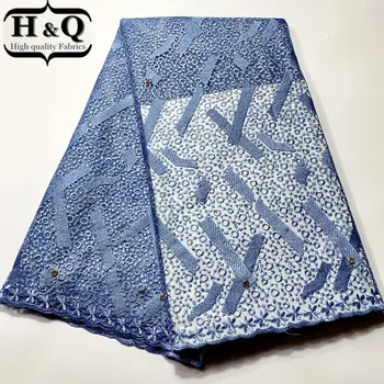 

Latest African Mesh Lace Fabric High Quality 2020 French Lace Fabric With Rhinestones Stones 5 Yards For Women Dress JY25F80