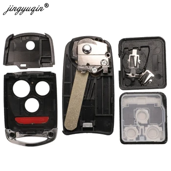 Keyforkess 10pcs 2/3/4 Pulsante di Ricambio di Vibrazione Pieghevole Auto Shell Chiave per Honda Civic Dio Fit Crv Hrv accord Odyssey Jazz - Jingyuqin 10pcs 2 3 4 Pulsante di Ricambio di Vibrazione Pieghevole Auto Shell Chiave per