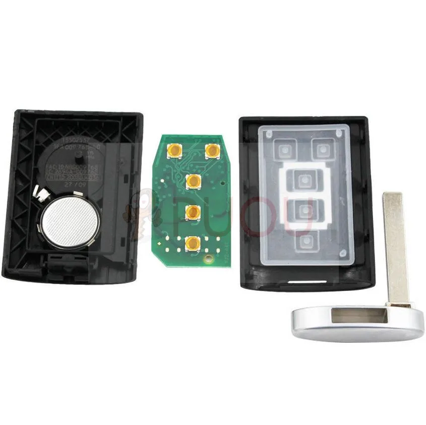 Intelligent Card Smart Remote Key 5 Button 315 MHZ/433MHz For Cadillac SRXXTSATS 2010 2011 2012 2015 NBG009768T