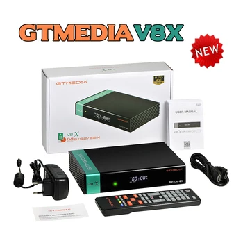 

New Gtmedia V8X Update of GTMEDIA V8 NOVA DVB-S/S2/S2X SCART + CA Satellite tv receiver with 3 years Europe cline cccam H.265