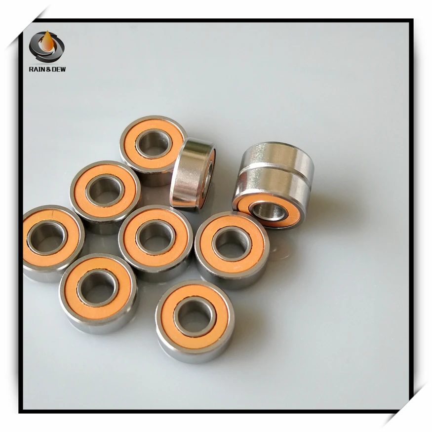 2 шт. гибридные керамические подшипники из нержавеющей стали 3x8x4 мм для
