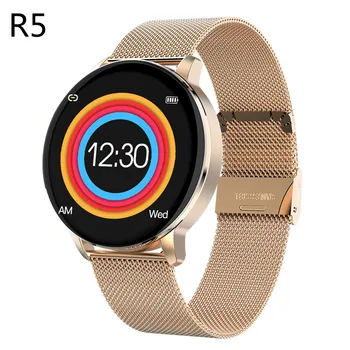 

R5 Smart Watch Activity Fitness Tracker Heart Rate Monitor Custom Dial Music Control 1.3 Inch 240 * 240 Resolution SmartWatch