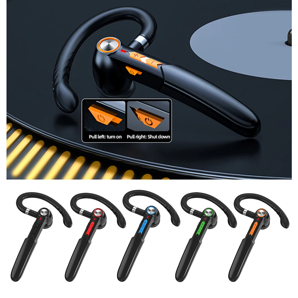 ME 100 Ear hook Wireless Bluetooth Headphone With Mic Stereo Headset Earphone Wireless Headphones Good Sound Noise Cancel