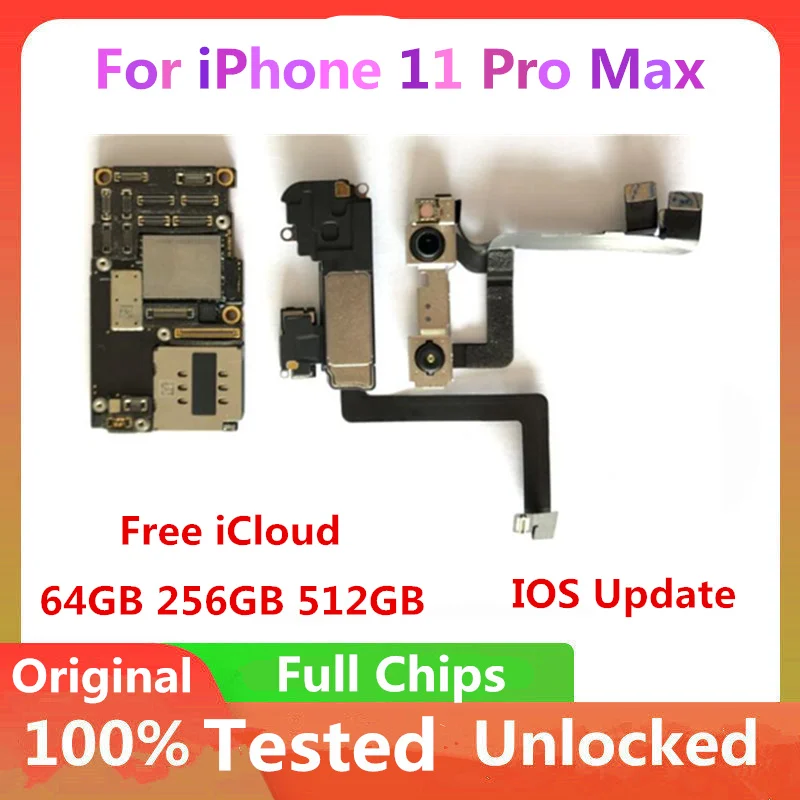 Разблокированная материнская плата для IPhone 11 Pro Max iPhone 12 материнские платы iCLoud