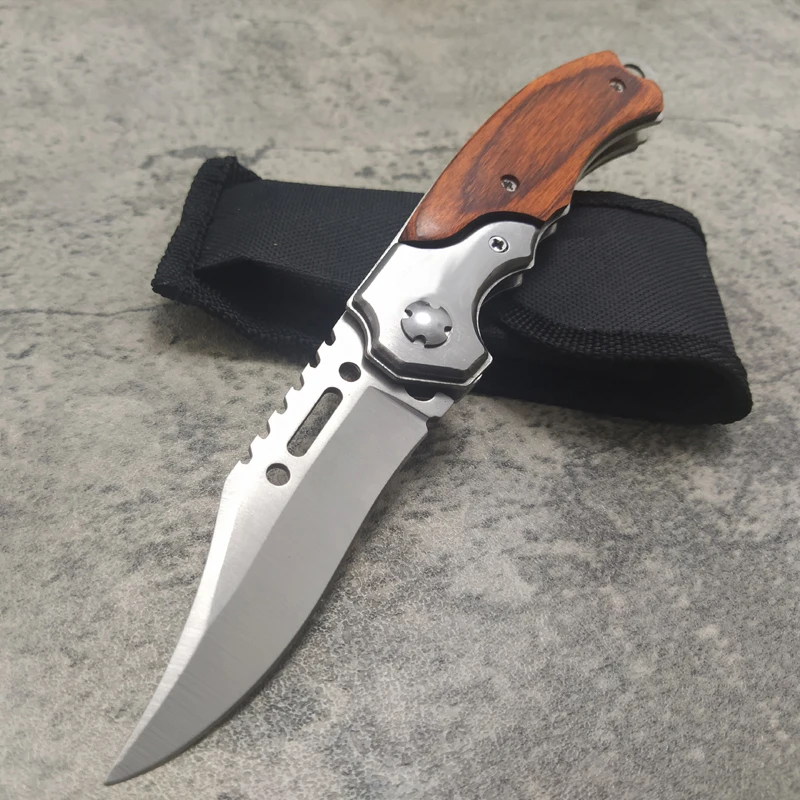 Damascus Knife Outdoor Camping Survival Edc Pocket Knives Defense Tool