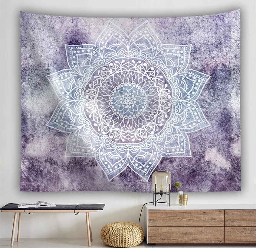 

Yaapeet 1pc Sun Printed Wall Hanging Bohemia Classical Wall Tapestry Black White Home Decor Psychedelic Retro Hanging Tapestry
