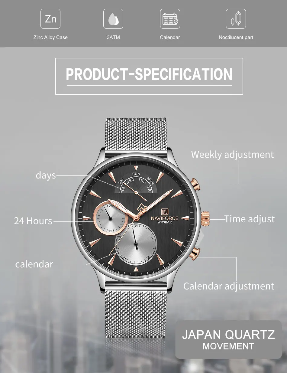 NAVIFORCE Лидирующий бренд мужские спортивные часы мужские Роскошные Кварцевые автоматические часы с датой мужские армейские военные водонепроницаемые простые наручные часы