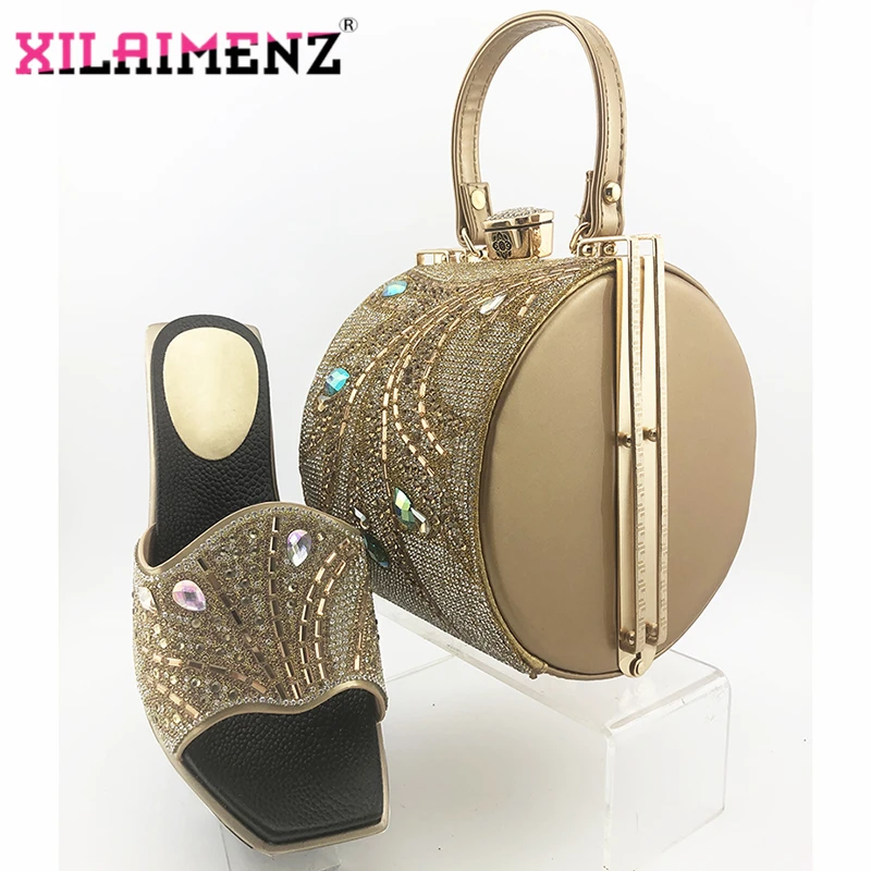 Super High Heels Italian Ladies Matching Shoe and Bag Material with Pu African Shoes Bags Set for Party Women | Обувь