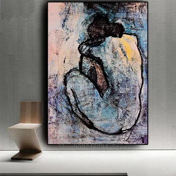 

Blue Nude by Pablo Picasso DIY Diamond mosaic Cross Stitch Kits 5D Square Round Drill diamond painting Embroidery decor FF1292