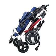 Ultra lightweight one step folding electric wheelchair with remote control hub motor 250W*2